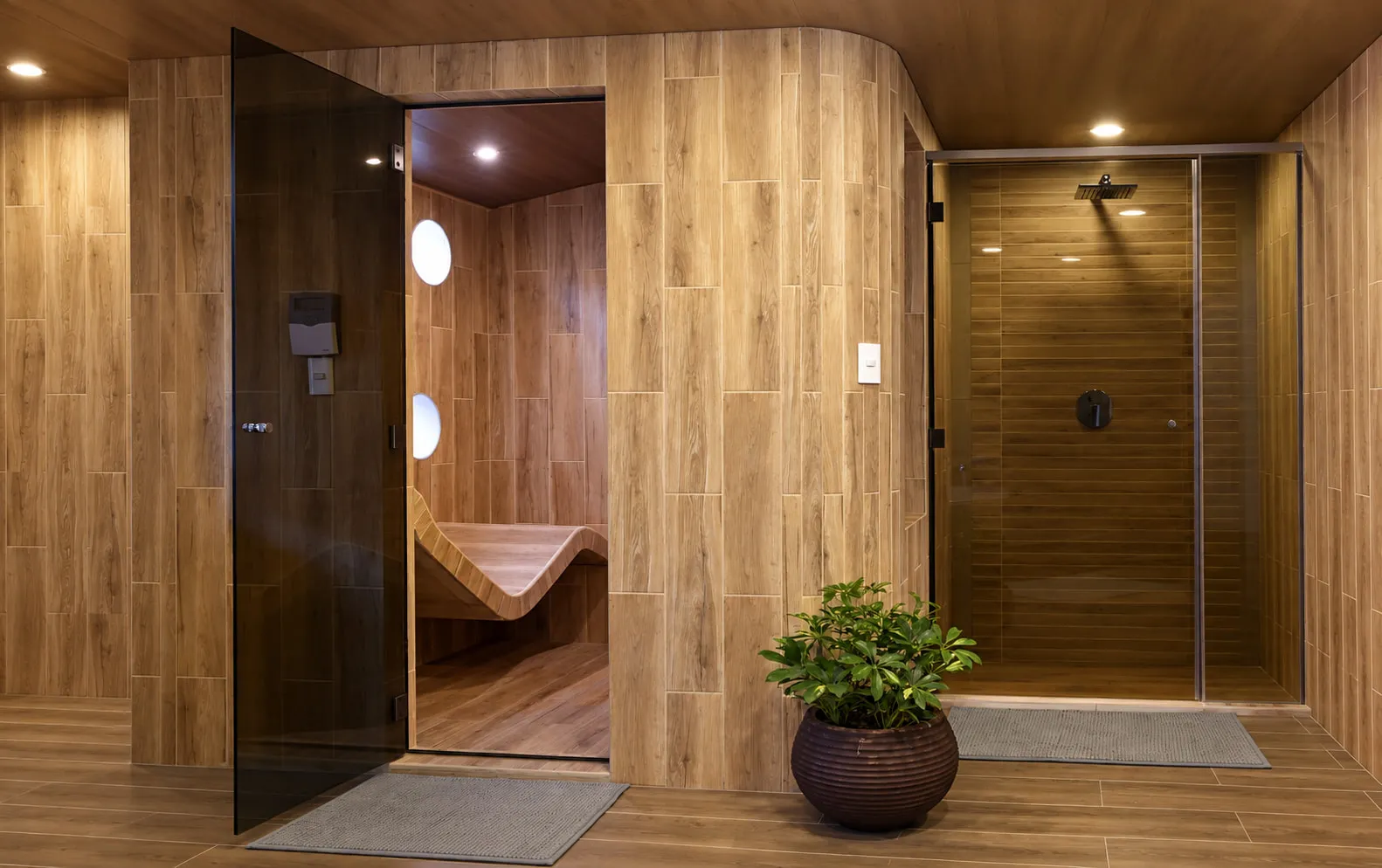 Espacio de sauna de Shanti Spa