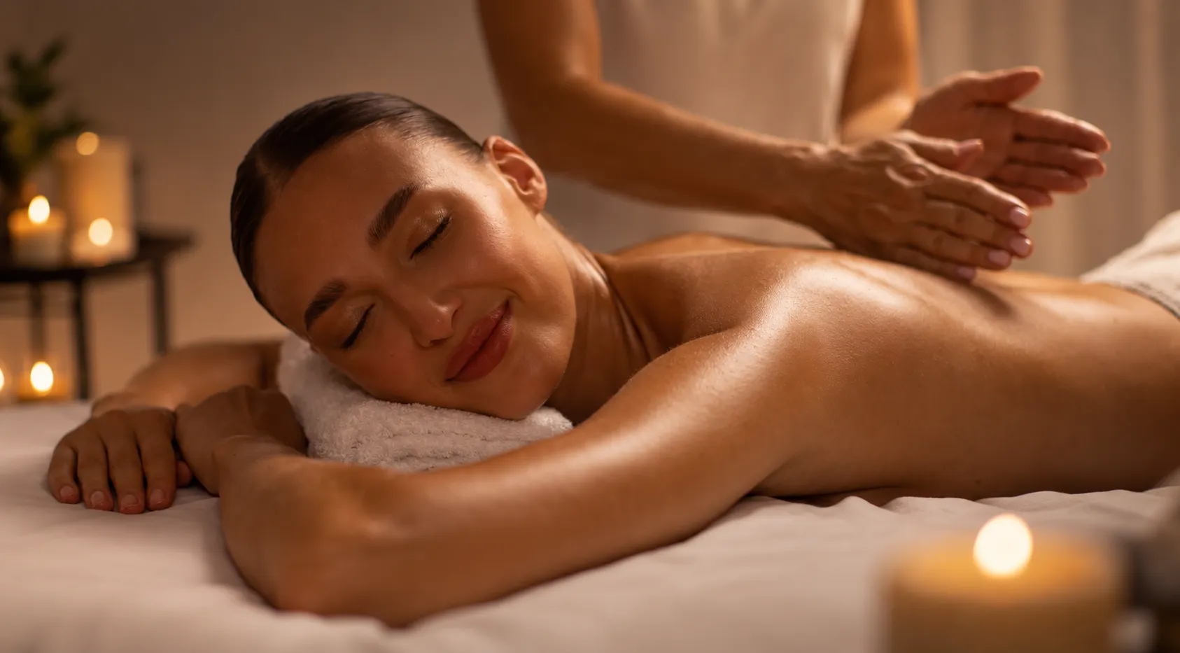 Masaje relajante de cuerpo completo en Shanti Spa