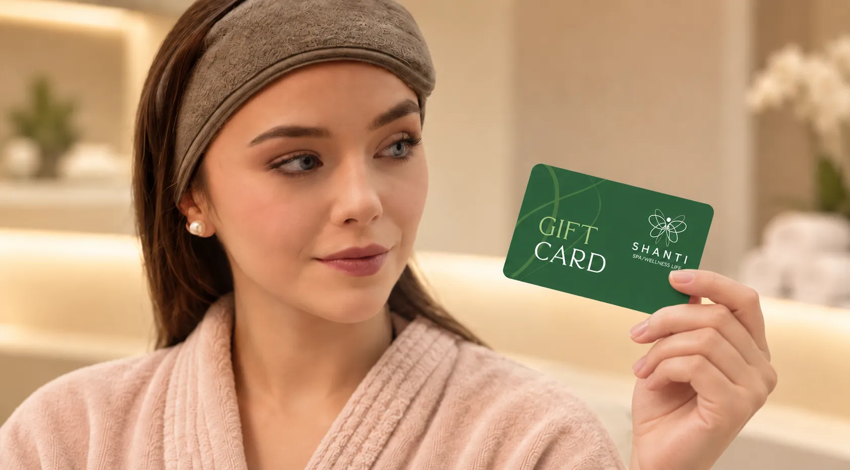 Gift card de Shanti Spa lista para regalar